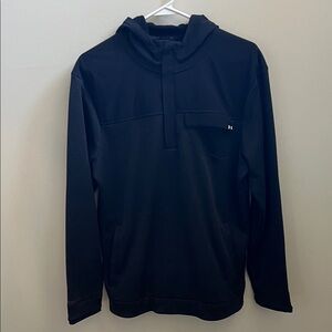 Under Armour Midnight Black Hoodie slight pull in fabric listed in photos